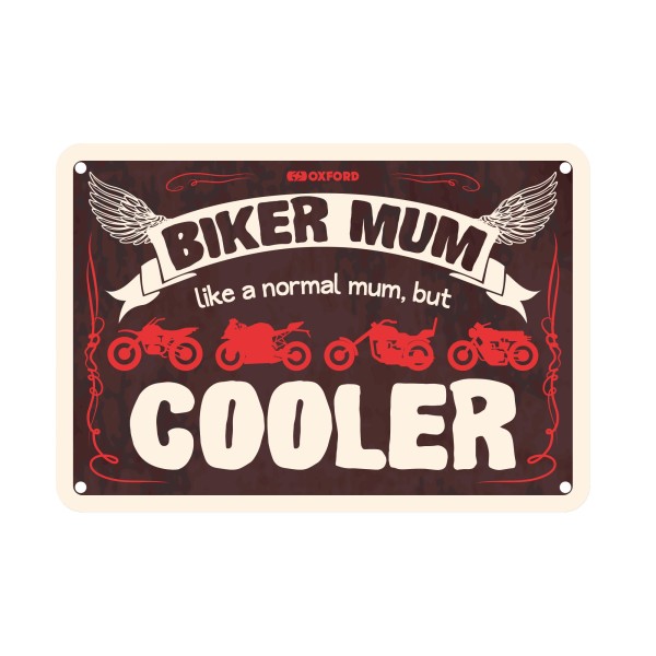 Oxford Oxford garage metal sign: biker mum
